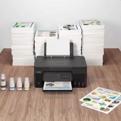 Мастилоструйно многофункционално устройство Canon PIXMA G3430 All-In-One, Black + Canon GI-41 BK