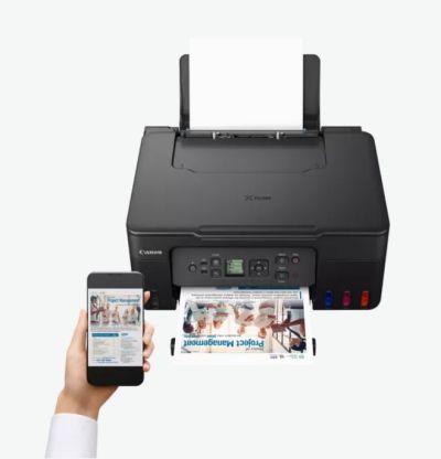 Мастилоструйно многофункционално устройство Canon PIXMA G3470 All-In-One, Black + Canon GI-41 BK