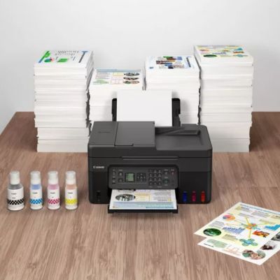 Мастилоструйно многофункционално устройство Canon PIXMA G4470 All-In-One, Black + Canon GI-41 BK