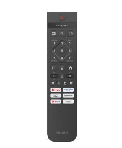 Телевизор Philips 55PUS7000/12, 55" 4K UHD DLED, 3840 x 2160p, 60Hz, DVB-T/T2/T2-HD/C/S/S2, Pixel Precise Ultra HD, HDR10+, HLG, Titan OS, Dolby Atmos, 3*HDMI, 2*USB, 802.11ac, BT 5.2, 20W RMS, Black
