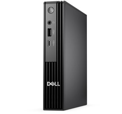 Настолен компютър Dell Pro Micro QCM1250, Intel Core i5 14500T (14 cores, up to 4.8GHz), 16 GB: 1 x 16 GB, DDR5, up to 4800 MT/s, 512GB SSD, Integrated Graphics, Wi-Fi 6E, Bulgarian Keyboard&Mouse, 90W, Ubuntu, 3Y PS