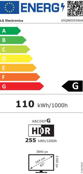 Телевизор LG 65QNED93A6A, 65" 4K HDR Smart QNED TV MiniLED, 3840x2160, 120Hz Native (VRR 165Hz), DVB-T2/C/S2, AI Alpha 8, HDR 10 PRO, webOS 24, ThinQ AI, WiFi, FreeSync Compatible, VRR, AI Upscaling, Google Cast, Virtual 9.1.2 Up-mix, Bluetooth, Hdmi, Mul