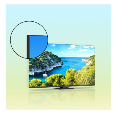 Телевизор Thomson Smart UHD TV 43"; Google TV; 3840 x 2160 (4K UHD), 4000:1, DLED, 60 Hz, DVB-T/T2/C/S/S2, HDR10, Wi-Fi, Bluetooth, LAN, HDMI 2 (2.0) + 2 (2.1), USB 2 (2.0) + 1 (3.0),Central Swivel Stand, Black