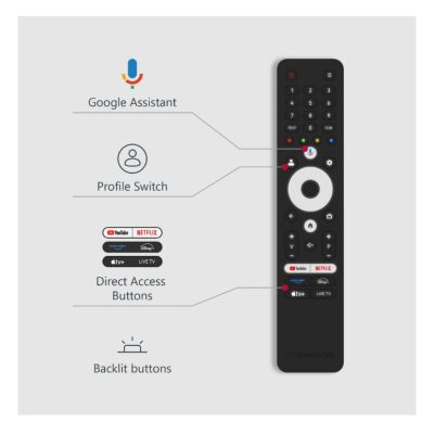 Телевизор Thomson Smart QLED TV 43"; Google TV; 3840 x 2160 (4K UHD), 4000:1, QLED, 60 Hz, DVB-T/T2/C/S/S2, HDR10, Hotel mode, Wi-Fi, Bluetooth, LAN, HDMI 2 (2.0) + 2 (2.1), USB 2 (2.0) + 1 (3.0), Central Swivel Stand, Dark gray
