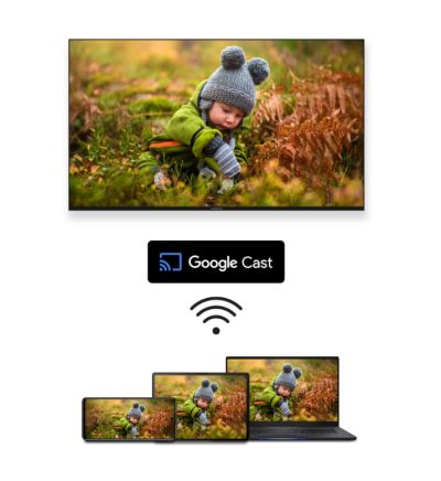 Телевизор Thomson Smart UHD TV 65"; Google TV; 3840 x 2160 (4K UHD), 4000:1, DLED, 60 Hz, DVB-T/T2/C/S/S2, HDR10, Wi-Fi, Bluetooth, LAN, HDMI 2 (2.0) + 2 (2.1), USB 2 (2.0) + 1 (3.0),Central Swivel Stand, Black