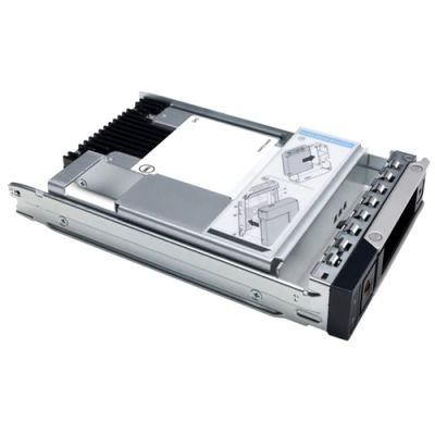 Твърд диск Dell 480GB SSD SATA 6Gbps Read Intensive 512e 2.5in with 3.5in HYB carrier, 1DWPD, CK