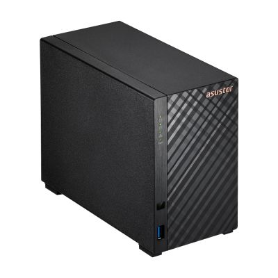 Мрежов сторидж Asustor AS1102T, 2 bay NAS, Realtek RTD1296, Quad-Core, 1.4GHz, 1GB DDR4 (not expandable), 2.5GbE x1, USB3.2 Gen1 x2, WOW (Wake on WAN), System Sleep Mode