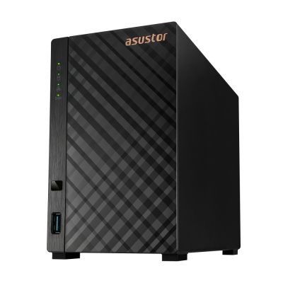 Мрежов сторидж Asustor AS1102T, 2 bay NAS, Realtek RTD1296, Quad-Core, 1.4GHz, 1GB DDR4 (not expandable), 2.5GbE x1, USB3.2 Gen1 x2, WOW (Wake on WAN), System Sleep Mode