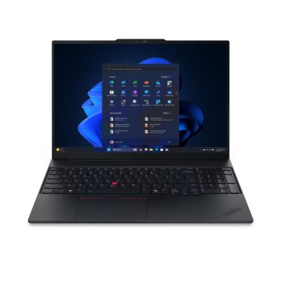 Лаптоп Lenovo ThinkPad E16 G3 Intel Core Ultra 7 255H, 16C (up to 5.1GHz, 24MB), 16GB DDR5-5600, 1TB SSD, 16" WUXGA (1920x1200) IPS AG, Integrated Intel Arc 140T Graphics, FHD 1080p&IR Cam, Backlit KB, WLAN, BT, FPR, 4 cell, DOS, 3Y Onsite+1Y Premier