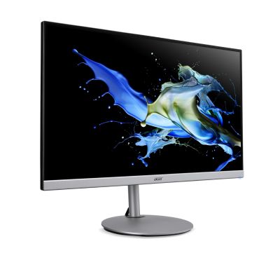 Монитор Acer Vero CB242YGsmiprx, 23.8" FHD (1920x1080) IPS, ZeroFrame 120Hz Adaptive Sync, 1ms (VRB), 250nits, VGA, HDMI, DP, Speakers Audio In/Out, Silver, 3Y