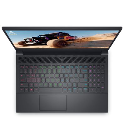 Лаптоп Dell G15 5530, Intel Core i5-13450HX (20 MB cache, 10 core, up to 4.60 GHz), 15.6" FHD (1920x1080) 165Hz, 3ms, sRGB-100%, 16GB 2x8GB, DDR5, 4800MHz, 512GB SSD PCIe M.2, GeForce RTX 4050 6GB GDDR6, Wi-Fi 6, BT, Cam & Mic, Backlit Kbd, Win 11 Home, 3