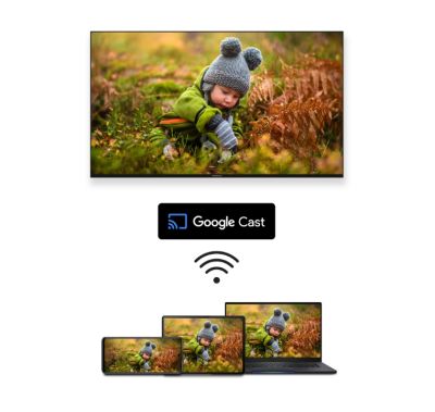 Телевизор Thomson Smart FHD TV 32"; Google TV; 1920 x 1080 (FHD), DLED, 60 Hz, DVB-T/T2/C/S/S2, Wi-Fi, Bluetooth, LAN, HDMI 3 (1.4), USB 2 (2.0), 12 Volt adapter included, Side Feet, Black