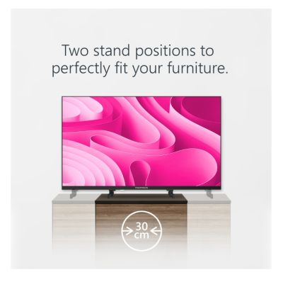 Телевизор Thomson Smart FHD TV 32"; Google TV; 1920 x 1080 (FHD), DLED, 60 Hz, DVB-T/T2/C/S/S2, Wi-Fi, Bluetooth, LAN, HDMI 3 (1.4), USB 2 (2.0), 12 Volt adapter included, Side Feet, Black