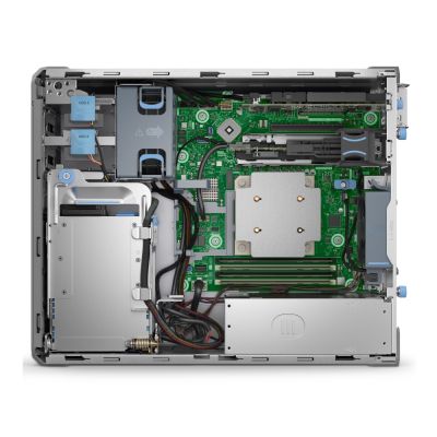 Сървър Dell PowerEdge T160, 3x 3.5" SATA Chassis and 2x2.5", ,Xeon 6315P (4C/4T, 2.8Ghz), 2TB SATA Cable, 16GB UDIMM 5600, 300W Cable PSU, Broadcom 5720 Dual Port 1Gb, No PERC Controller, iDRAC 9 Ent, Basic NBD 3Y