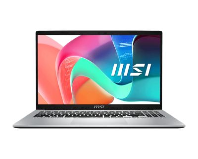 Лаптоп MSI Modern 15 F1MG, Intel Core 5 120U (10C/12T, up to 5 GHz, 12 MB), 15.6" FHD (1920x1080), IPS-Level, Intel Graphics 96EU 1.3 GHz, 16GB DDR4 2x8 3200MHz, 512GB PCIe Gen4x4 SSD, Intel WiFi 6E, BT v5.3, Backlit KBD White, Urban Silver, NO OS, 1.7kg