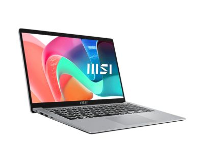 Лаптоп MSI Modern 15 F1MG, Intel Core 5 120U (10C/12T, up to 5 GHz, 12 MB), 15.6" FHD (1920x1080), IPS-Level, Intel Graphics 96EU 1.3 GHz, 16GB DDR4 2x8 3200MHz, 512GB PCIe Gen4x4 SSD, Intel WiFi 6E, BT v5.3, Backlit KBD White, Urban Silver, NO OS, 1.7kg
