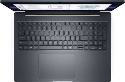 Лаптоп Dell Pro Max 16 Plus MB16250, Intel Ultra 7 265HX (13TOPS NPU, 20 cores, up to 5.30 GHz), 16.0" FHD+(1920x1200) VRR 120Hz, 500nits, 32GB: 2x16GB 6400 MTs DDR5, 1TB SSD, NVIDIA RTX PRO 3000 12GB GDDR7, 8MP HDR + IR Cam, and Mic, Wi-Fi 7, FPR, Backli