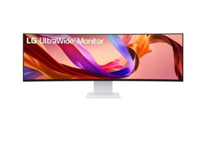 Монитор LG 49U950A-W, 49" 32:9 Curved UltraWide Dual QHD 5K 5120x1440 NANO IPS 1ms MBR, 144 Hz, 5ms, 400 cd/m2, 1000:1, HDR400, DCI-P3 98%,  USB Type-C, PD 90W, FreeSync, G-SYNC, PIP, 2 PBP, HDMI, DisplayPort, Speacer 2ch 10W, Tilt, Height, Swivel, Tiltan