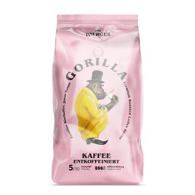 Кафе Gorilla Kaffee Decaffeinato, на зърна, 1 kg