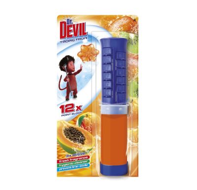 Ароматизатор за тоалетна Dr.Devil Point Block Гел диск, 75 ml, Tropic Fruit