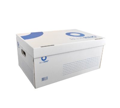 Кашон за архивни кутии Bluering Картонен, 540x360x250 mm, Бял