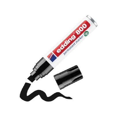 Перманентен маркер Edding 800 Скосен връх 4-12 mm Черен