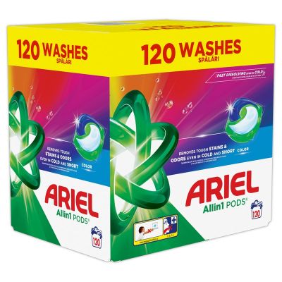 Капсули за пране Ariel 3-in-1 PODS® Color, 120 бр.