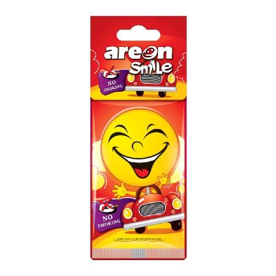 Ароматизатор за кола Ареон Smile No Smoking, хартиен