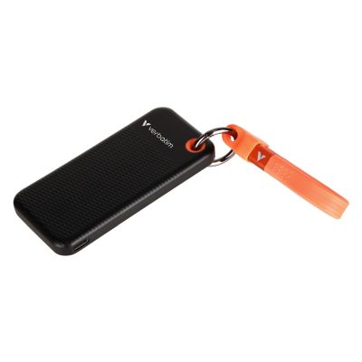 Твърд диск Verbatim Pocket SSD USB 3.2 Gen 2 512GB Black/Orange