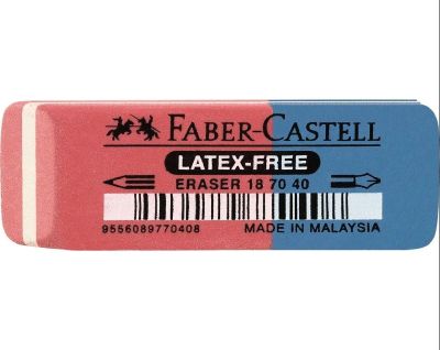 Гума за молив и мастило Faber-Castell Правоъгълна, комбинирана