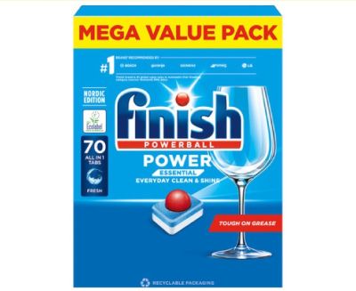 Таблетки за съдомиялна Finish Powerball All In 1 max,  70 бр.