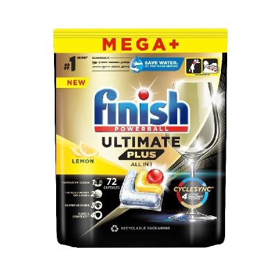 Таблетки за съдомиялна Finish Powerball Ultimate Plus All in 1,  72 бр.