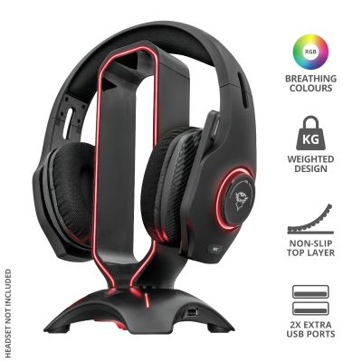 Стойка TRUST GXT 265 Cintar RGB Headset Stand