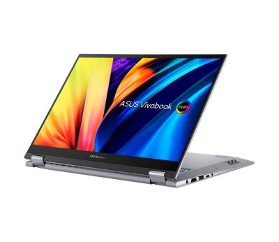 Лаптоп Asus Vivobook S Flip OLED TN3402QA-OLED-KN721W,AMD Ryzen 7 5800H (3.2GHz up to 4.4GHz, 16MB), 14``OLED ,WQ+ BEND GL 400NITS(HDR) , DDR4 16GB( 8 ON BD.),512GB PCIEG3 SSD, Windows 11 , Num Pad,IlimKbd