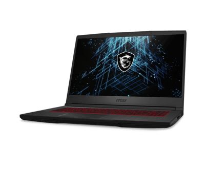 Лаптоп MSI GF63 Thin 11UC, RTX3050 GDDR6 4GB, 15.6" FHD (1920x1080), 144Hz, IPS-Level, i5-11400H, DDR4 8GB 3200MHz (up to 64GB 2 slots), 512GB NVMe PCIe Gen3x4 SSD, 1x 2.5", Intel Wi-Fi 6, BT5.1, backlight KB(Red), 3-Cell 52.4Whr, 21.7mm, 1.86 kg, 2Y