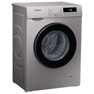 Пералня Samsung WW70T302MBS/LE, Washing machine 7 kg, 1200 rpm, Slim, Energy Efficiency D, Spin Efficiency B, Digital Inverter Technology, Quick Wash, Drum Clean, silver, black door
