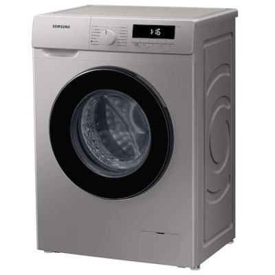 Пералня Samsung WW70T302MBS/LE, Washing machine 7 kg, 1200 rpm, Slim, Energy Efficiency D, Spin Efficiency B, Digital Inverter Technology, Quick Wash, Drum Clean, silver, black door