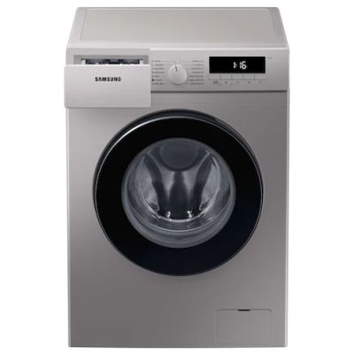 Пералня Samsung WW70T302MBS/LE, Washing machine 7 kg, 1200 rpm, Slim, Energy Efficiency D, Spin Efficiency B, Digital Inverter Technology, Quick Wash, Drum Clean, silver, black door