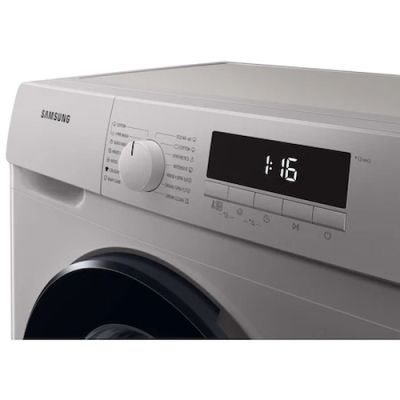 Пералня Samsung WW70T302MBS/LE, Washing machine 7 kg, 1200 rpm, Slim, Energy Efficiency D, Spin Efficiency B, Digital Inverter Technology, Quick Wash, Drum Clean, silver, black door