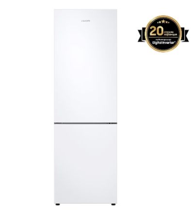 Хладилник Samsung RB33B610EWW/EF, Refrigerator, Fridge Freezer,344L (230l/114l), Energy Efficiency E, SpaceMax, No Frost, All-Around Cooling, DIT, White