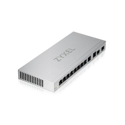 Комутатор ZyXEL XGS1210-12, 8-Port Gigabit webmanaged Switch with 8 port 1G + 2-Port 2.5G + 2-Port SFP+