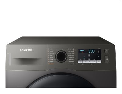 Сушилня Samsung DV90TA040AX/LE, Tumble Dryer with Heat Pump technology, 9kg, A++, Wrinkle prevention, Quick Dry 35 ', Stainless steel, Black door
