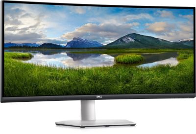 Монитор Dell S3422DW, 34" Curved  AG LED 21:9, VA, 4ms, 3000:1, 300 cd/m2, WQHD (3440x1440), 99% Srgb, 90% DCI-P3, HDMI, DP, USB 3.0 hub, Dual 5W speakers,ComfortView, Audio Line-out, Height Adjustable, Tilt, Black