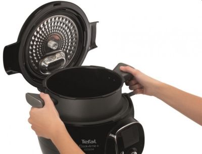 Мултикукър Tefal CY855830 Cook4me Connect + 150 BG recipes, 6L, black