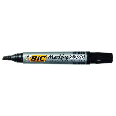 Перманентен маркер Bic 2300Скосен връх 3.1-5.3 mm Черен