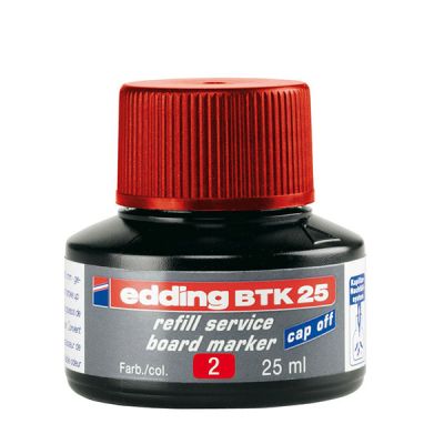 Мастило Edding BTK-25За маркери за бяла дъска, 25 ml Червено