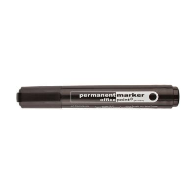 Перманентен маркер Office Point Объл връх 1-5 mm Черен