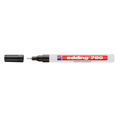 Paint маркер-тънкописец Edding 780 Объл метален връх 0.8 mm Черен