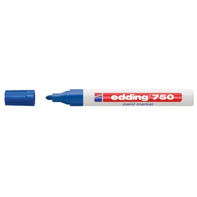 Paint маркер Edding 750 Объл връх 2-4 mm Син