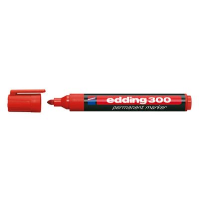 Перманентен маркер Edding 300 Объл връх 1.4-2.8 mm Червен